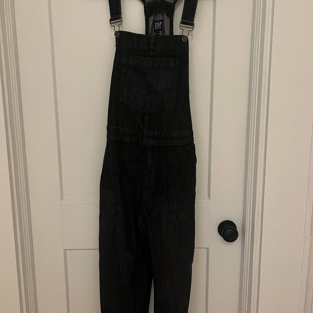 GAP Black Denim Overalls